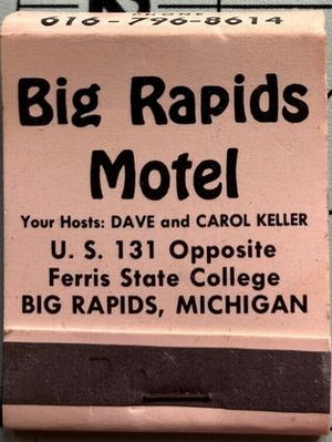 Big Rapids Motel - Matchbook (newer photo)